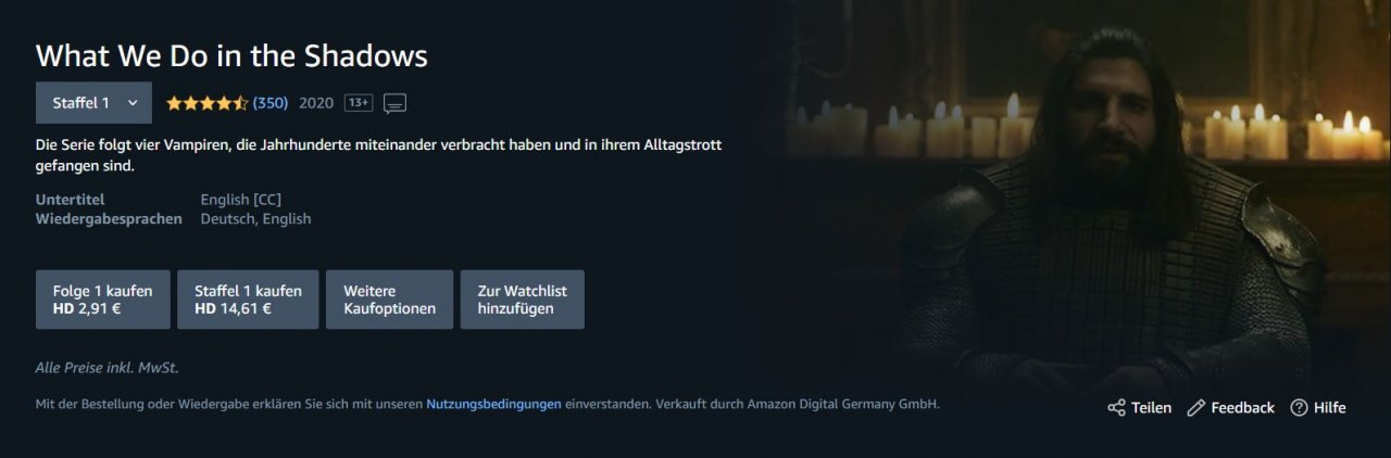 [25/11/2020] Bei Amazon Video sind Filme und Serien 