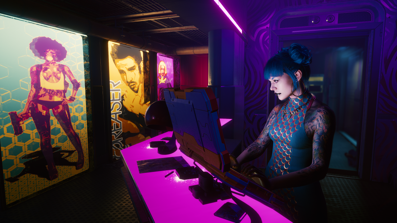 Ein NPC in Cyberpunk 2077
