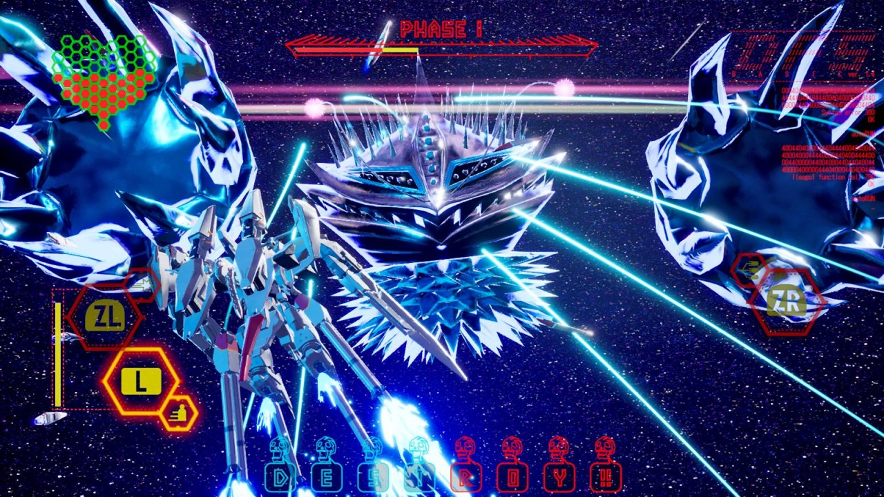 [04/12/2020] Ein Feuerwerk der Popkultur: Suda lässt sich gerne von Anime und Filmen inspirieren. Ein Mecha (links im Bild) darf also auch in No More Heroes 3 nicht fehlen.