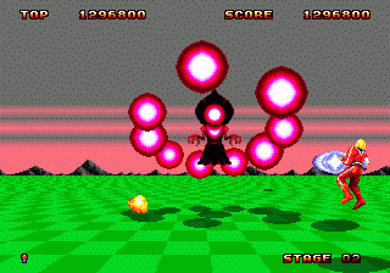 [14/12/2020] 3D-Action, krachende Effekte und ein wuchtiger Soundtrack: Space Harrier 2 war in Japan einer der Launch-Titel für das Sega Mega Drive