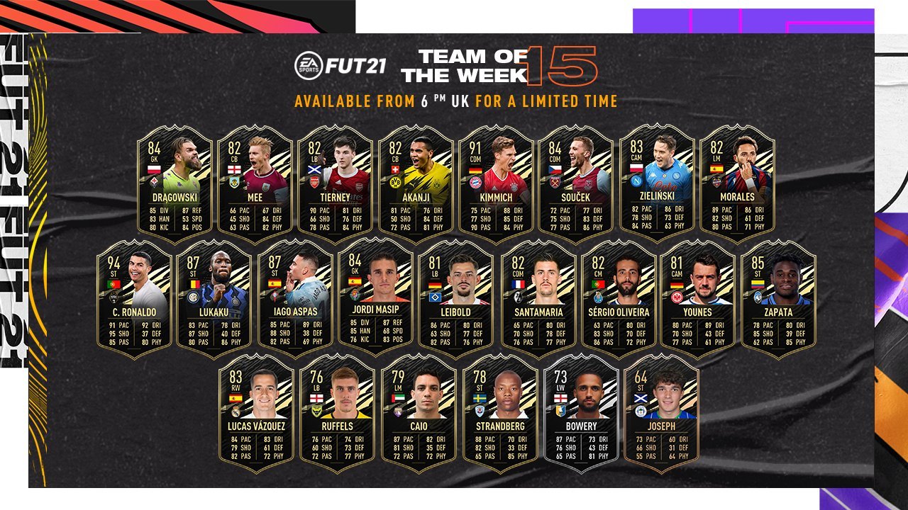 [07/01/2021] Kauf mich! Die wöchentlich neu erscheinenden TOTW-Items werden auch in FIFA 21 prominent beworben. Auch, weil die Spezialkarten mit Hilfe von kostenpflichtigen FIFA-Coins gezogen werden können.