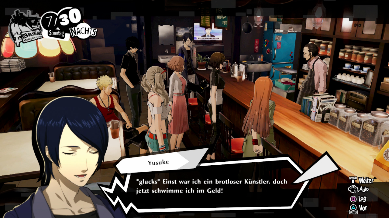 [13/01/2021] An Dialogen mangelt es Persona 5 Strikers nicht, und sie kommen genauso wie die Menügestaltung wie gewohnt extrem stylisch daher.