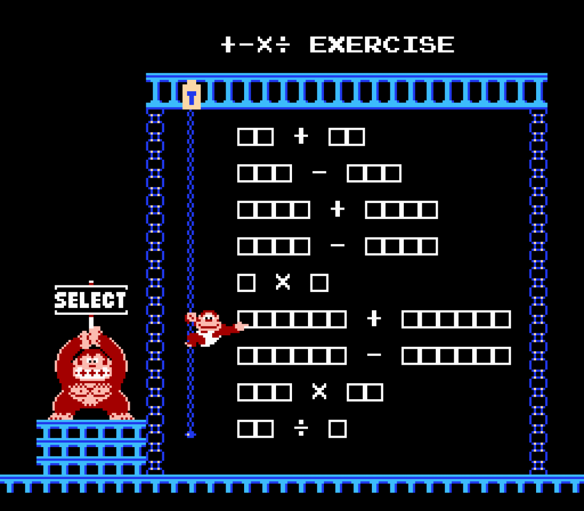 [26/03/2021] Donkey Kong Jr. Math (NES)