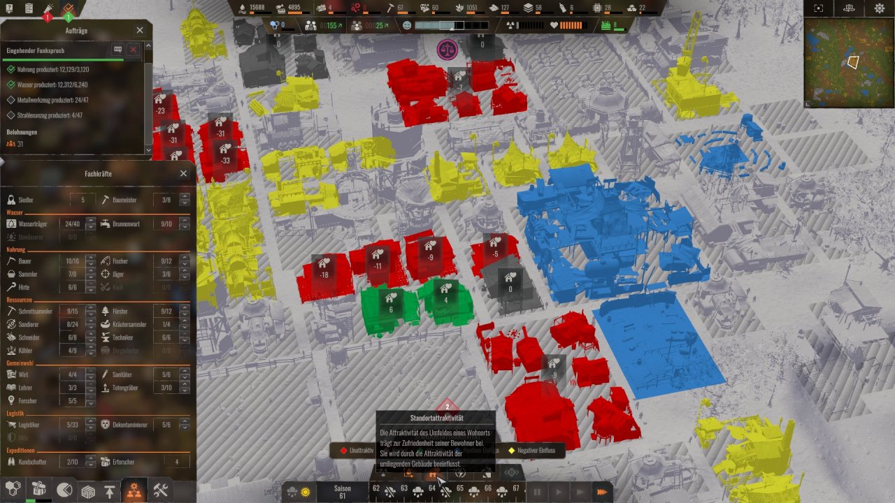 [21/03/2021] Wer zufriedene Siedler haben will, sollte keine lauten Betriebe neben Wohnstätten errichten.