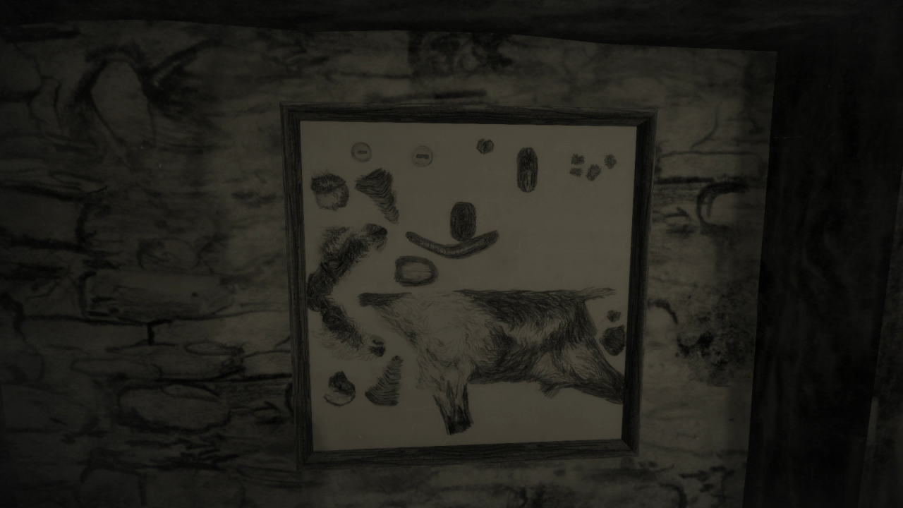 [19/03/2021] Textur einer Ziege. Als Mischung zwischen Artwork und Lore-Detail im Spiel.