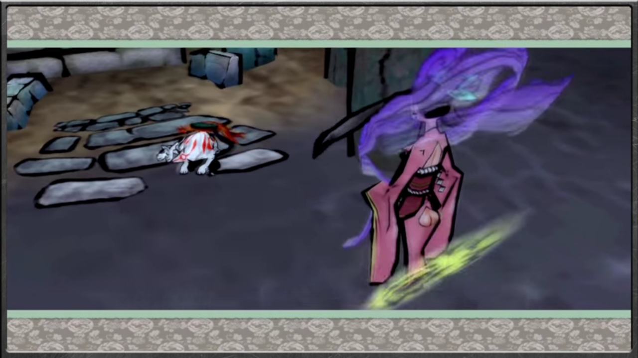 [01/04/2021] Fanservice ist in manchen Fällen zwar ganz lustig, aber in Spielen wie Ōkami stört er einfach nur die Immersion. Sakuya zeigt neben ihrem Ausschnitt vorne auch ungewöhnlich viel Ausschnitt hinten.