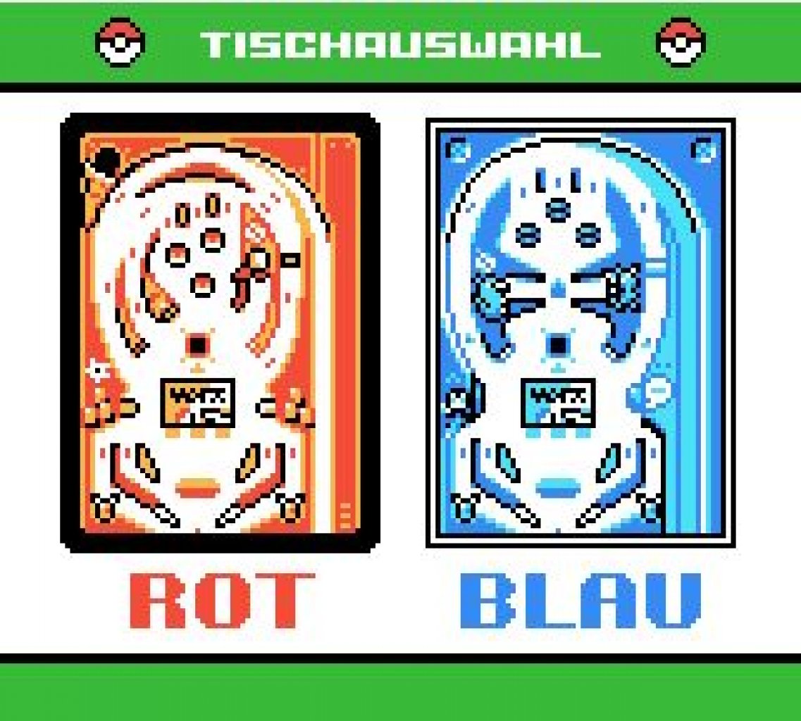 [23/04/2021] Beide Tische im Spiel sind ganz unterschiedlich aufgebaut. Schade, dass es keinen gelben Flipper gibt.