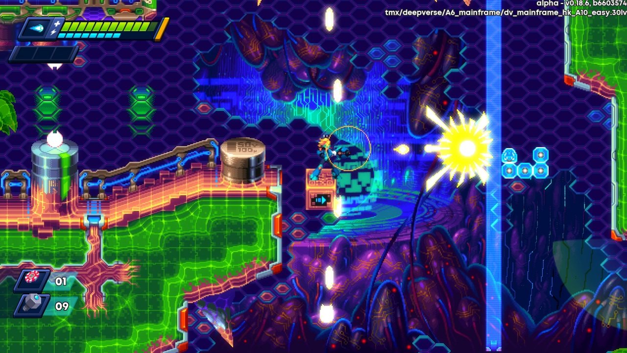 [17/05/2021] Mega Man X trifft Rogue-like: 30XX setzt auf das gleiche Konzept wie sein Vorgänger 20XX, diesmal aber in schönerer Pixel-Optik.