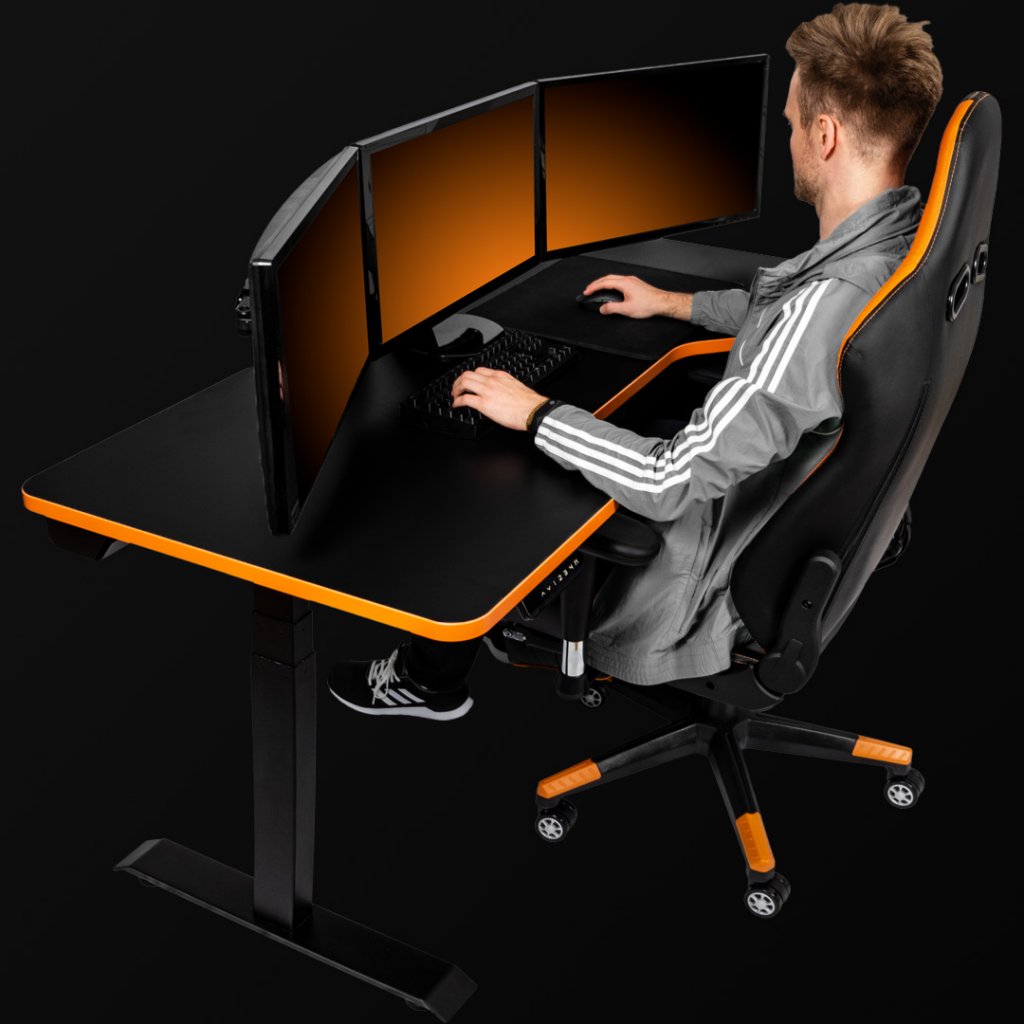 [07/05/2021] Ein LeetDesk Pro in Leet Orange.