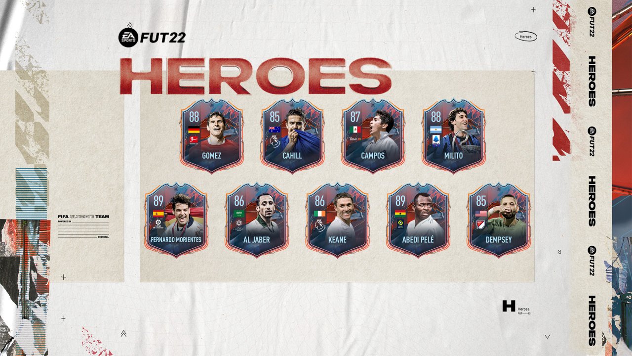 [29/07/2021] Gomez, Cahill, Milito - die Riege der Fut Heroes soll im Verlauf des Sommers noch erweitert werden.