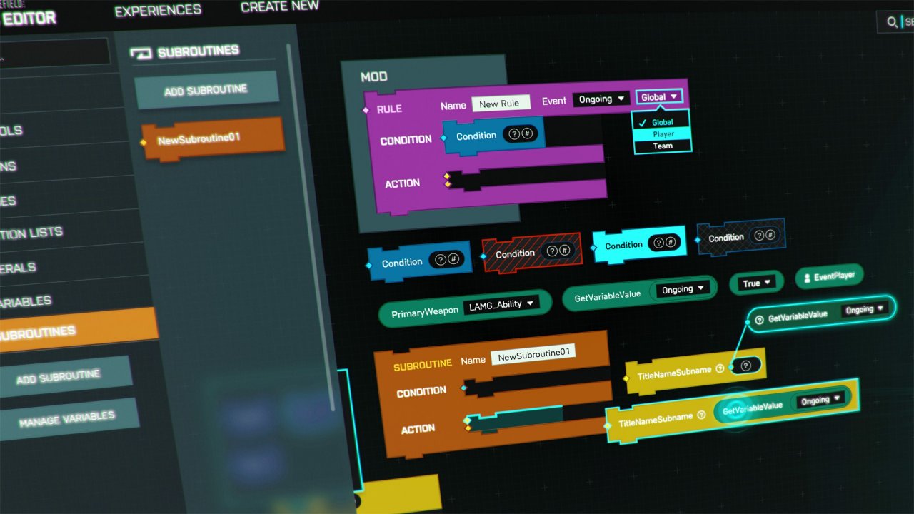 [22/07/2021] Im Logic Editor können sich alle Enthusiasten noch einmal richtig austoben und ihren Spielmodus feintunen.
