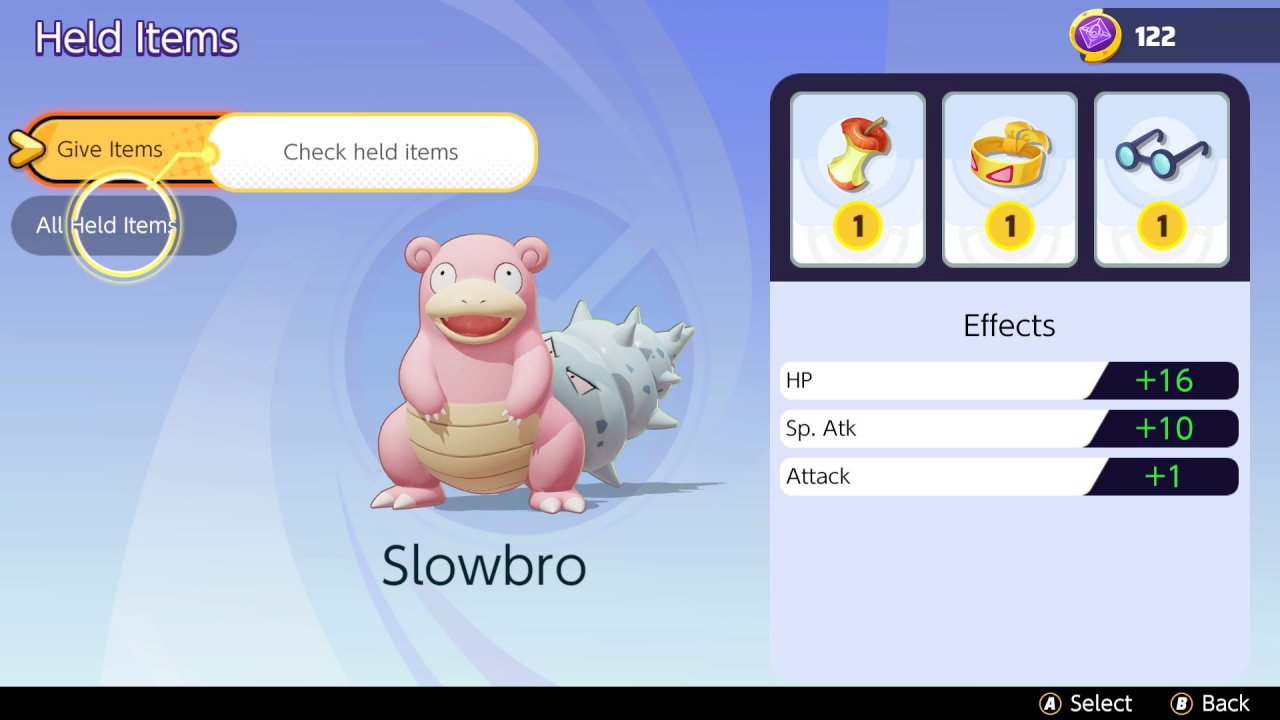 [02/08/2021] In den Spielen der Hauptreihe könnt ihr euren Pokémon nur mit einem Item ausrüsten. In Unite sind es hingegen bis zu drei Stück.