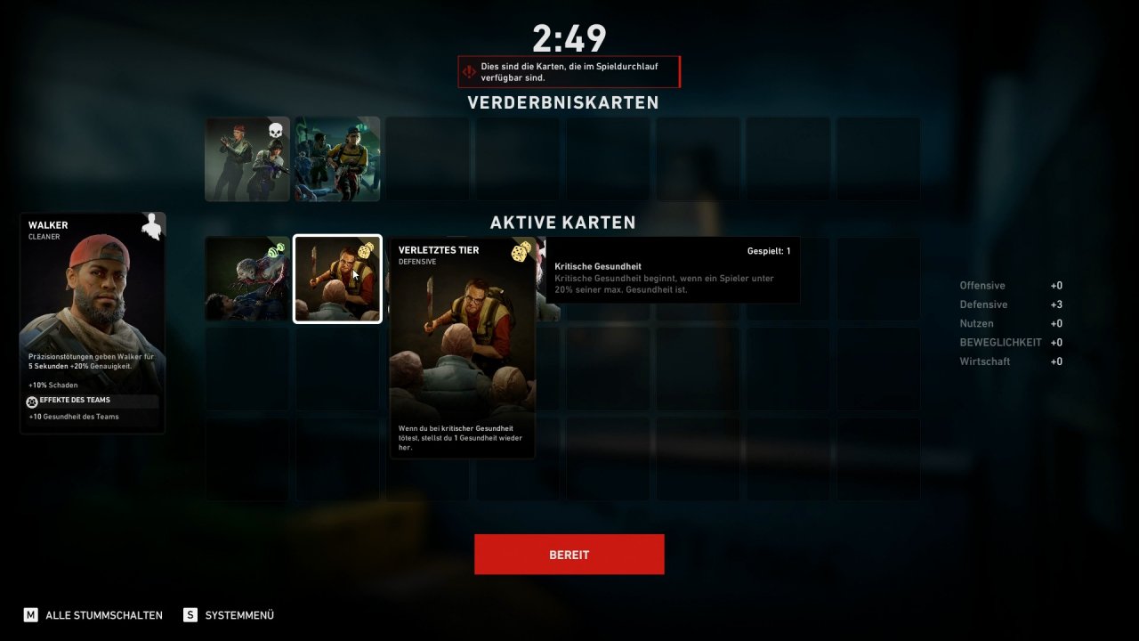 [04/08/2021] Zu Beginn einer Runde ziehen der Spiel-Direktor sowie alle Spieler eine Karte, die Buffs und Debuffs für das kommende Level aktivieren.