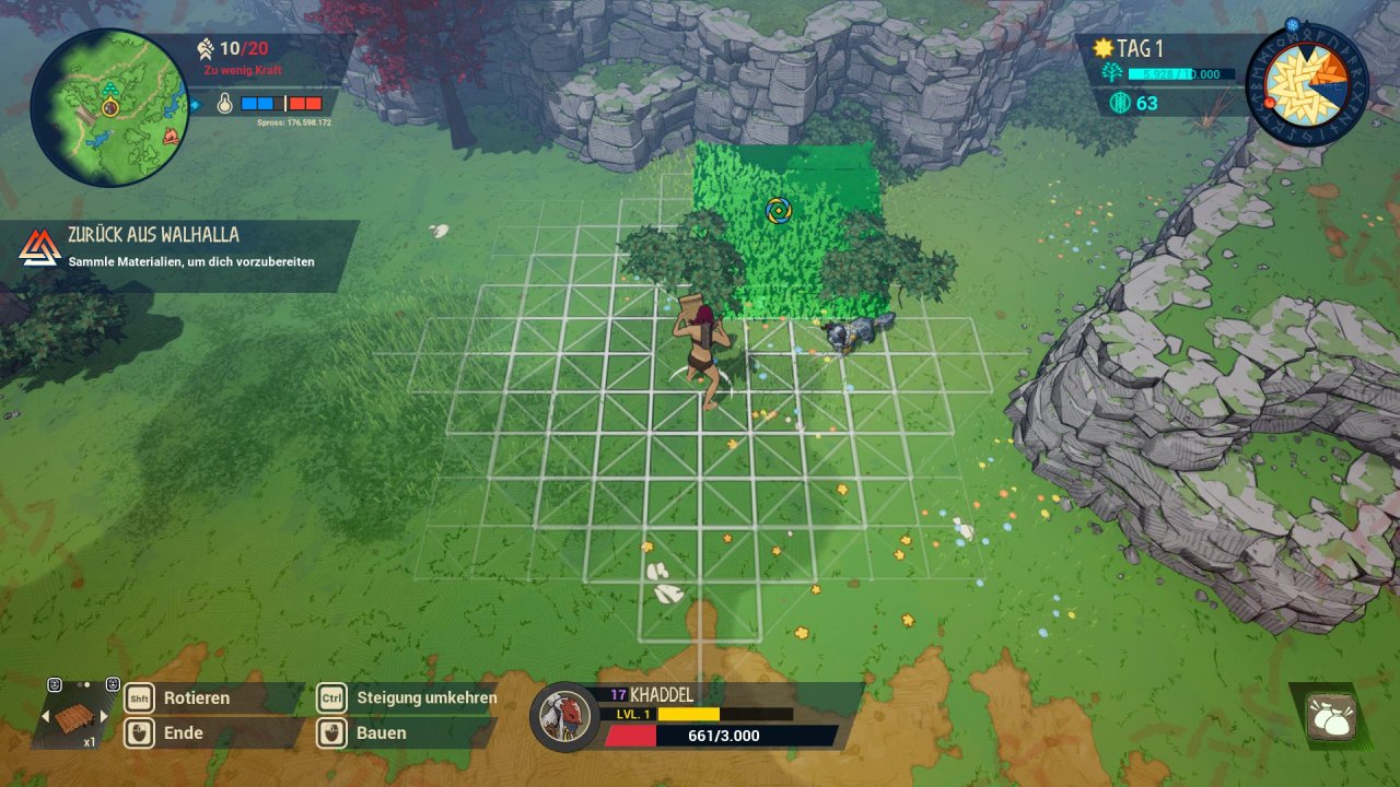 [02/08/2021] An diese Ruine kommt ihr nur durch den Bau von Rampen.