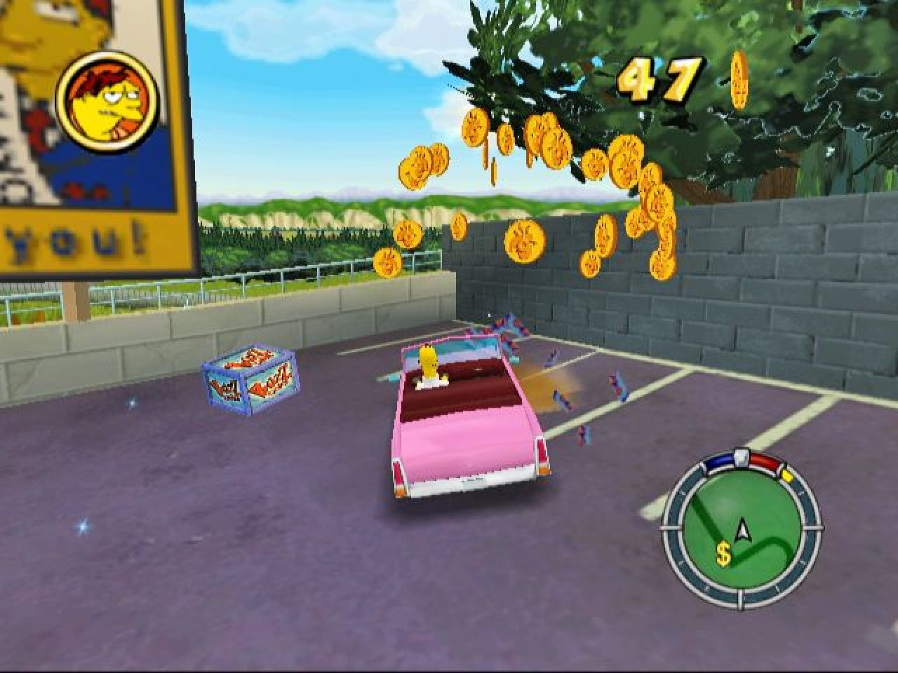 [23/09/2021] Hit & Run ähnelt Road Rage vom Konzept stark, allerdings ist das Springfield in diesem Spiel offen und frei befahrbar. Toll!