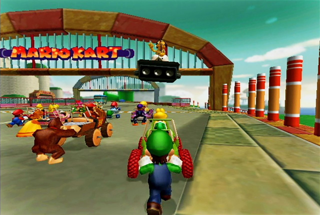 [14/09/2021] Im Gegensatz zu den Vorgängern steuerte man in Mario Kart: Double Dash!! stets ein Zweier-Team anstatt eines einzelnen Charakters. Welche Items man erhielt, hing von der Fahrer- und Mitfahrerwahl ab.