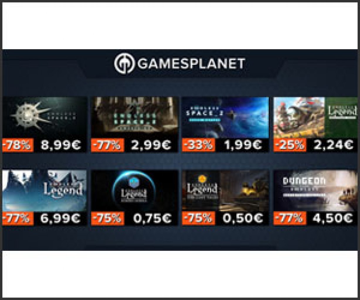 [01/10/2021] Endless Promo bei Gamesplanet