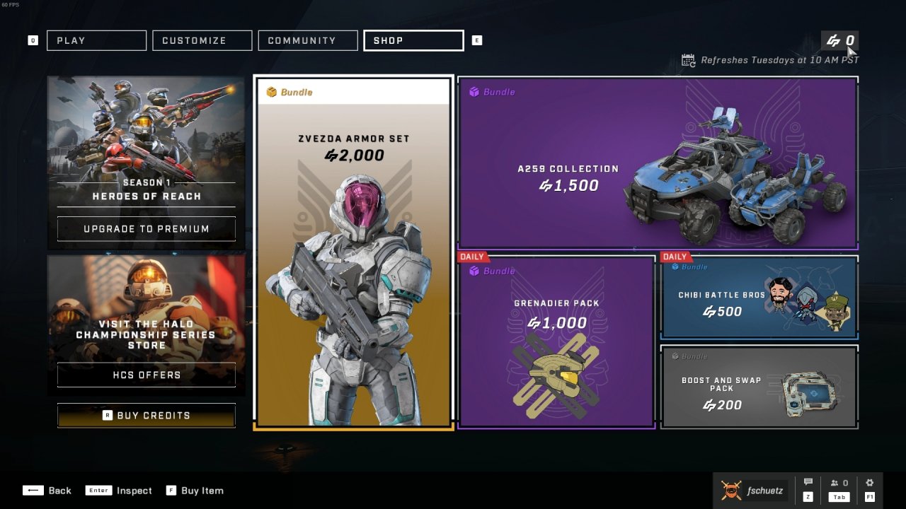 [30/11/2021] Im Shop könnt ihr für sattes Geld auch gezielt neue Skins kaufen.&nbsp;