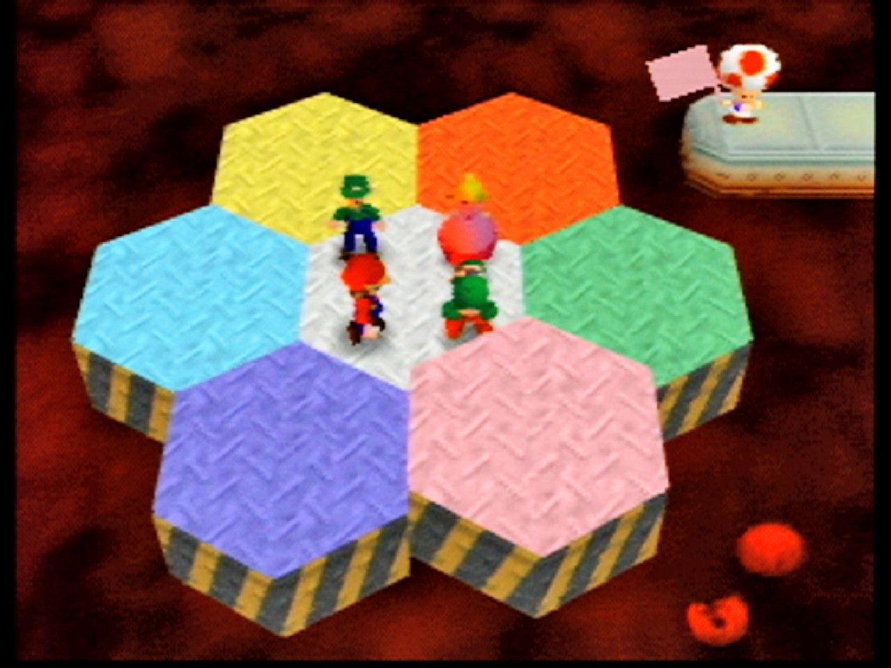 [09/11/2021] So einige Minispiele aus Mario Party 2 sind leicht veränderte Variationen von Spielen aus dem ersten Teil. Hexagon-Chaos ähnelt stark Pilz-Durcheinander.