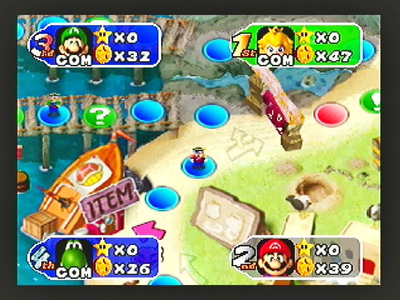 [09/11/2021] In Mario Party 2 trugen die Charaktere zum Spielbrett passende Outfits. Dieses Detail ist zwar nur kosmetisch, aber trotzdem sehr charmant.