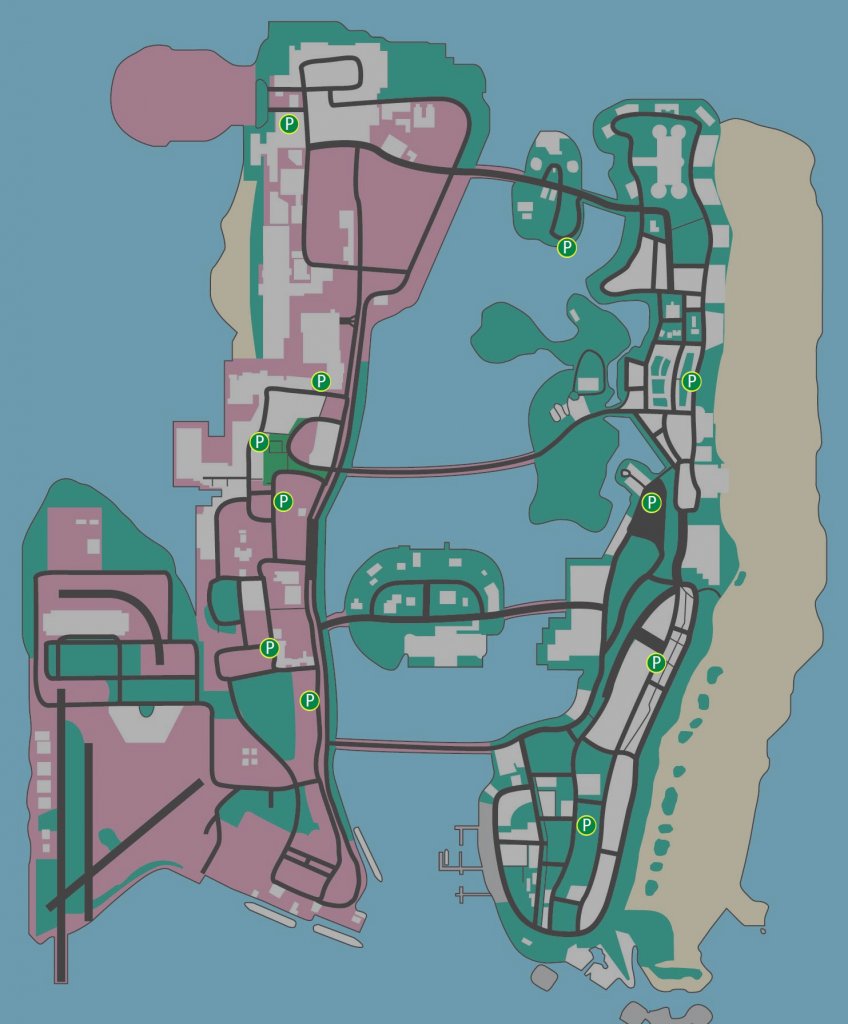 [11/11/2021] An diesen Stellen findet ihr in Vice City Schmiergeld-Sterne, mit denen ihr euren Fahnungslevel senken könnt.