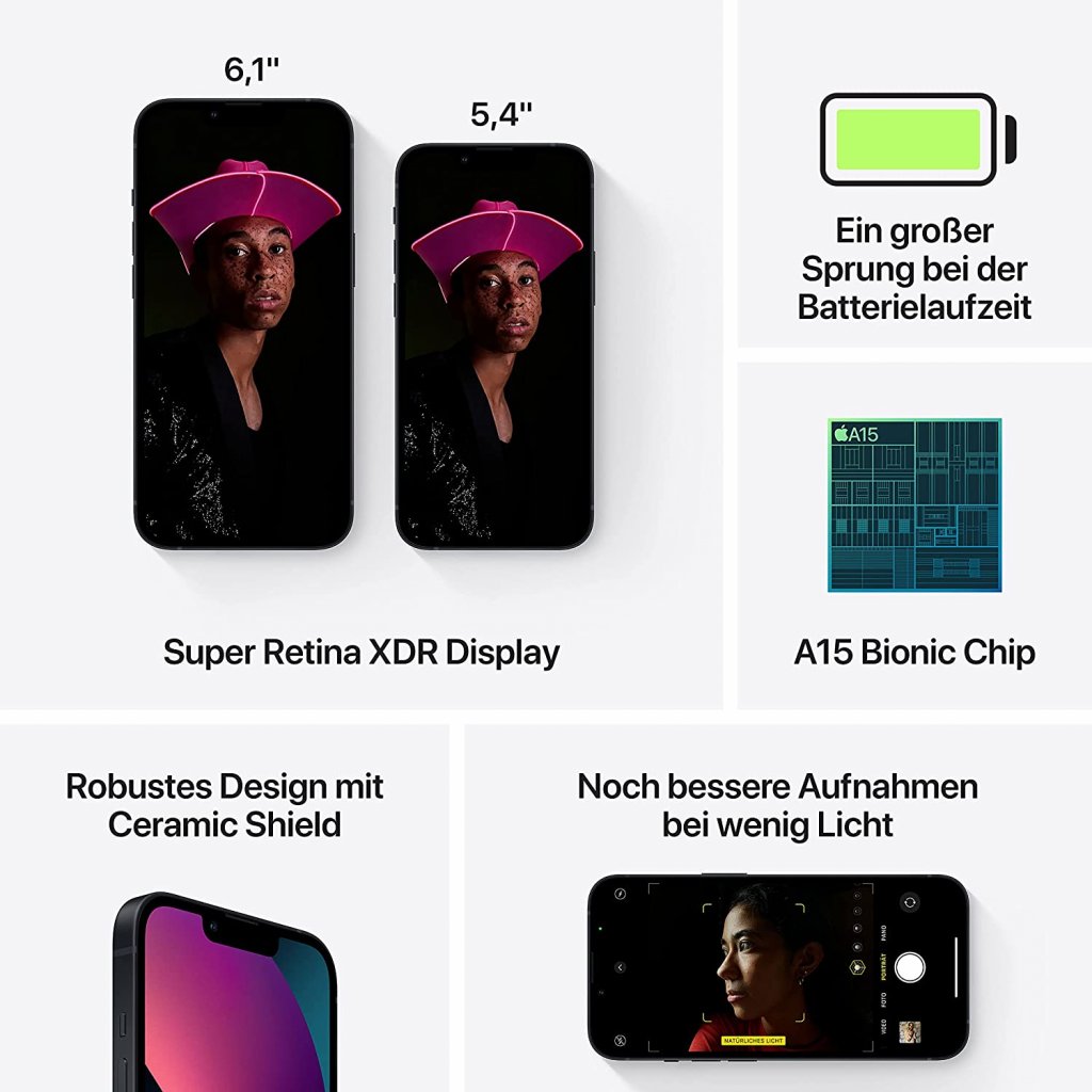 [30/01/2022] Das iPhone 13 ist vor vier Monaten erschienen und jetzt in einigen Varianten bei Amazon günstiger zu haben.