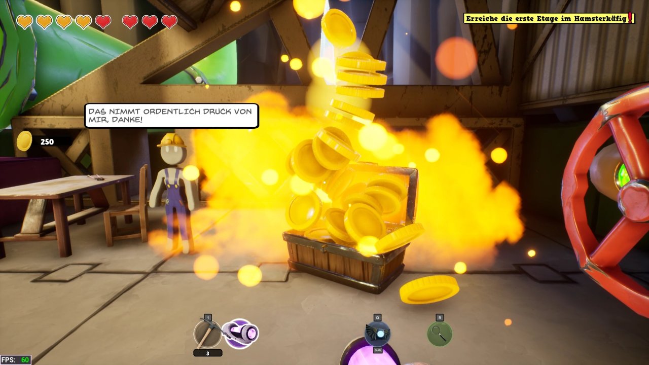 [21/01/2022] Ein paar wichtige Verbesserungen müssen wir mit Gold kaufen, das wir aber reichlich in den Levels finden.