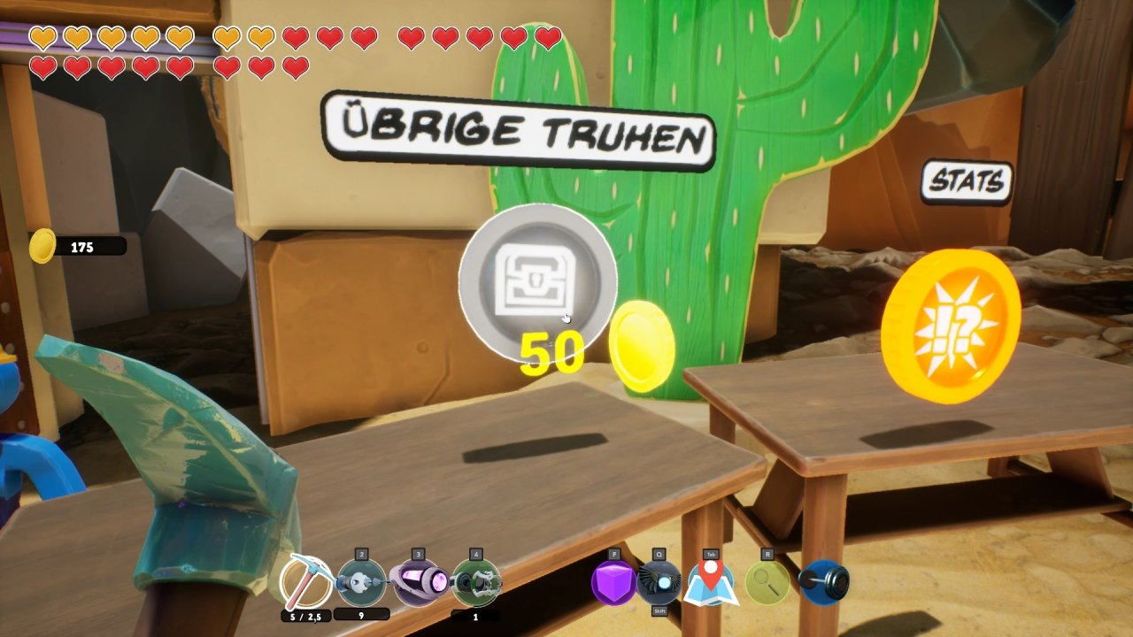 [21/01/2022] Nach dem Abspann können wir uns auf die Suche nach weiteren Schätzen machen. Dieses Upgrade zeigt uns die übrigen Truhen an.