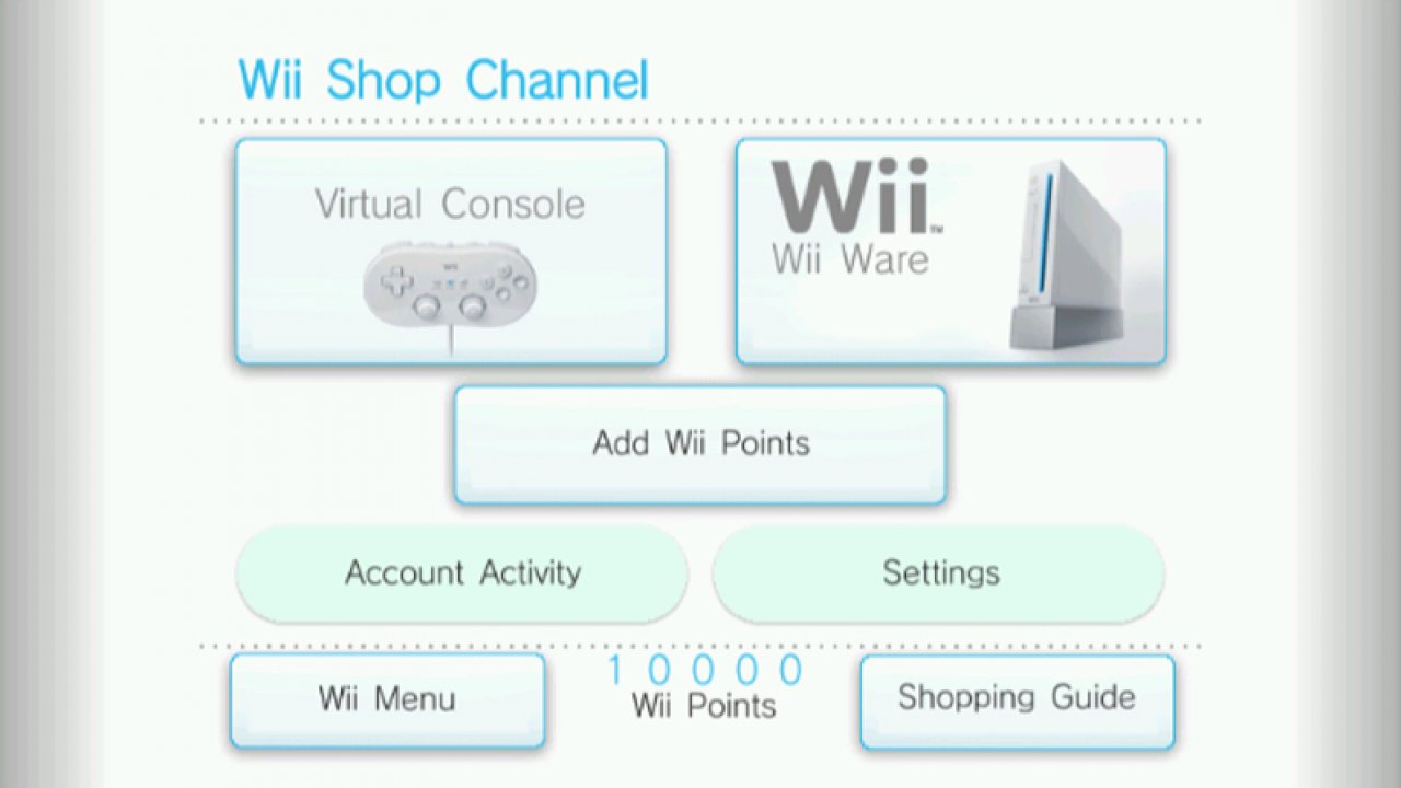 [11/01/2022] Für die Wii implementierte Nintendo ein umfangreiches Einkaufssystem, mit dessen Hilfe man etwa ältere Spiele kaufen und herunterladen kann. &nbsp;