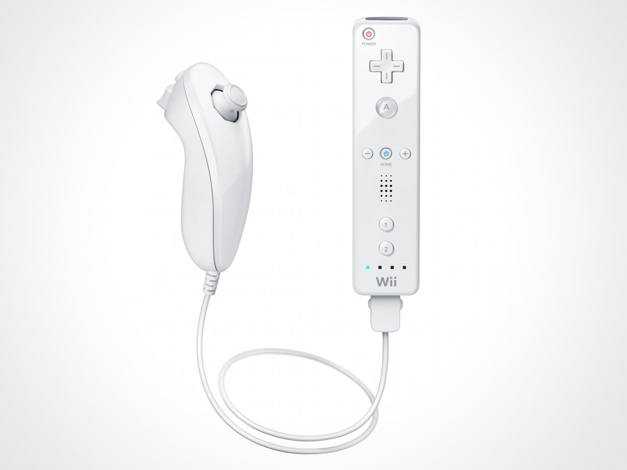 [11/01/2022] Die klassische Kombination aus Wiimote und Nunchuk-Controller. Dem Lieferumfang lagen eine Handschleife zur Befestigung der Fernbedienung sowie eine Plastikhülle bei.
