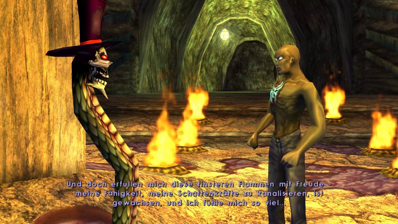 Shadow Man und Jaunty an den Toren ins Reich der Toten.