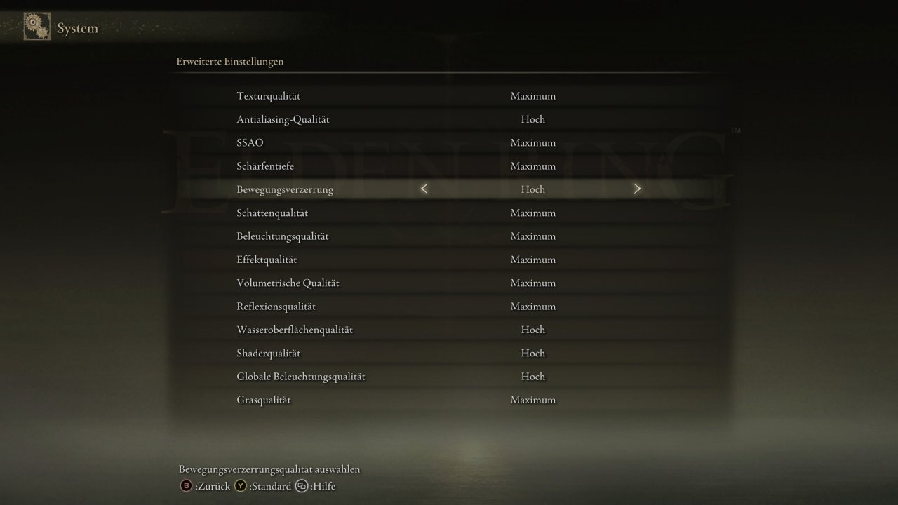 [24/02/2022] Das Menü für die Grafikeinstellungen in der PC-Version ist nicht übermäßig umfangreich, erfüllt aber seinen Zweck. Im Gegensatz zur Konsolenfassung dürft ihr auch die Bewegungsunschärfe abschalten.