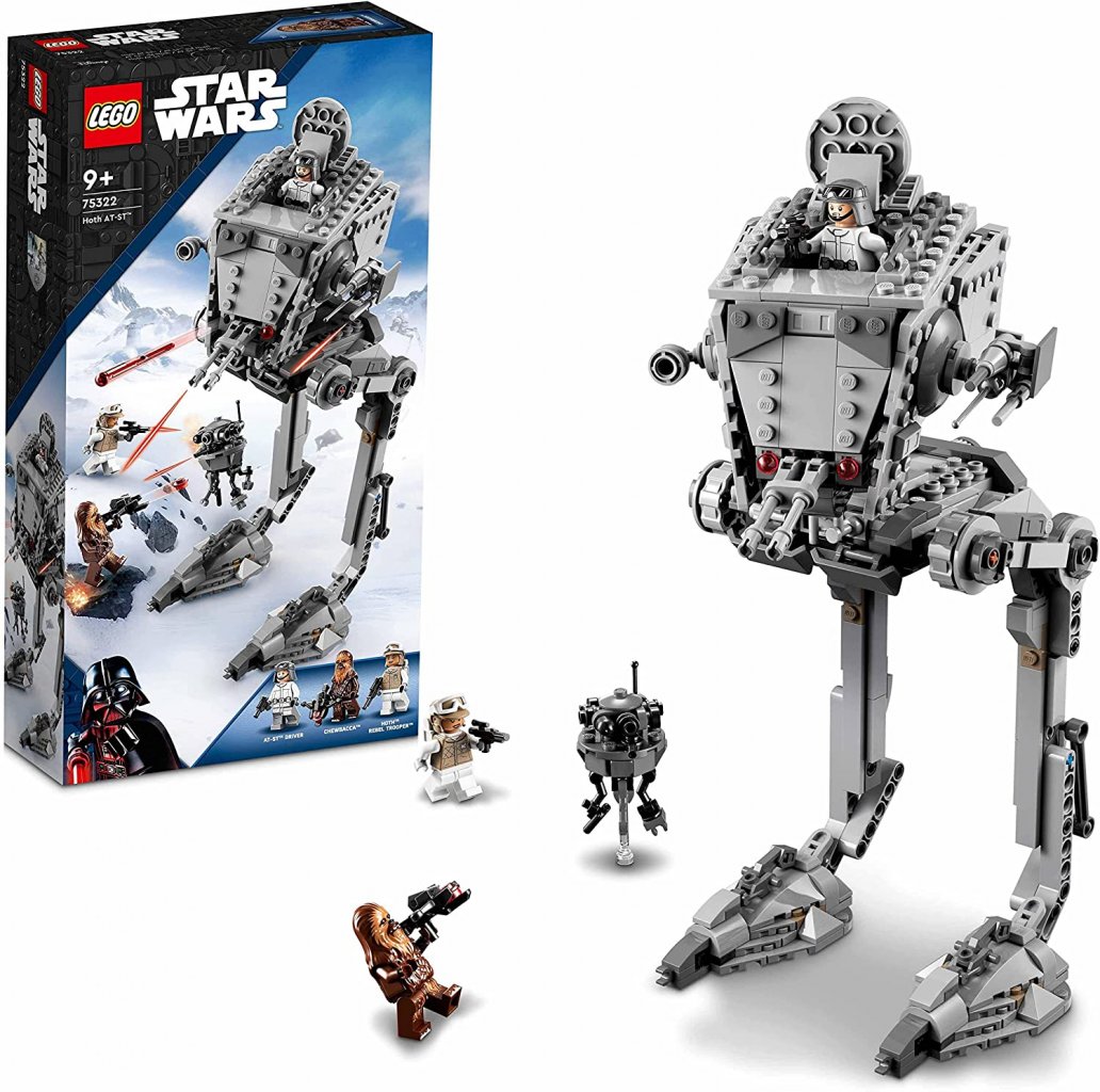 [25/03/2022] Derzeit das beliebteste Lego bei Amazon: Star Wars AT-ST auf Hoth mit Figuren von Chewbacca, AT-ST Hoth-Pilot und Rebellensoldat.