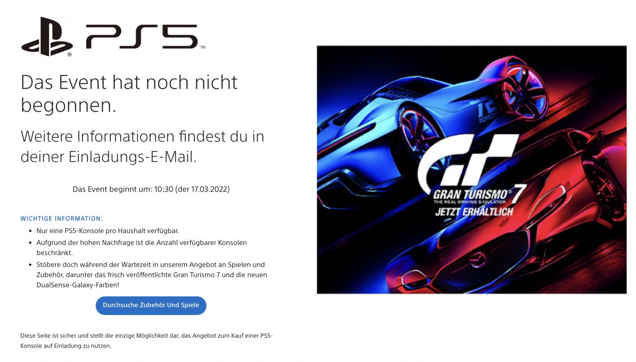 [16/03/2022] PS5 kaufen: Sony kündigt nächsten PlayStation 5-Drop an
