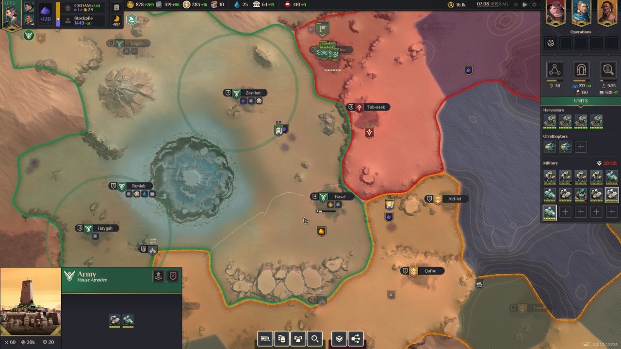 [28/04/2022] Typisch 4X: Die gesamte Map ist in Sektoren unterteilt.