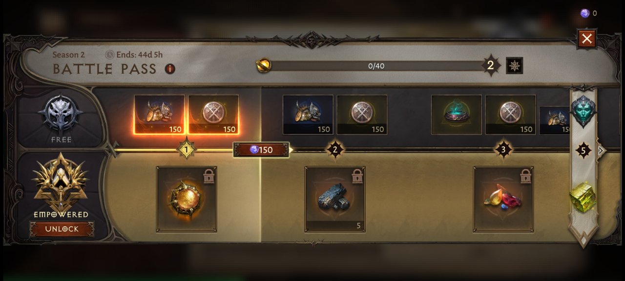 [25/04/2022] Der Battle Pass steht allen Spielern zur Verfügung. Gegen Echtgeld könnt ihr auch eine zweite Schiene (unten) freischalten, die noch mehr Belohnungen verspricht.&nbsp;(Screenshot aus der Beta)