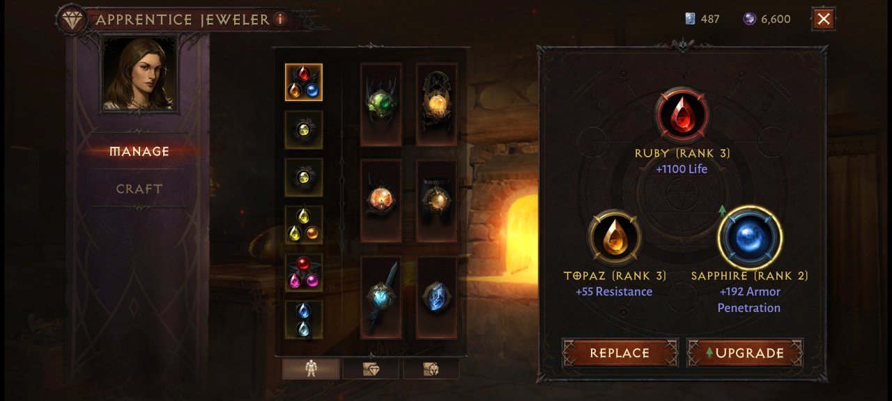 [25/04/2022] Gewöhnliche Edelsteine werden nur noch in sekundäre Ausrüstungsslots und Schmuck-Gegenstände eingesetzt.&nbsp;(Screenshot aus der Beta)