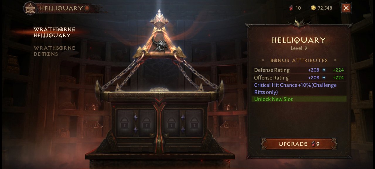 [25/04/2022] Das&nbsp;Helliquarium ist eines von vielen neuen Upgrade-Systemen. Ihr bestückt es mit den Seelen von besiegten Raid-Bossen.&nbsp;(Screenshot aus der Beta)