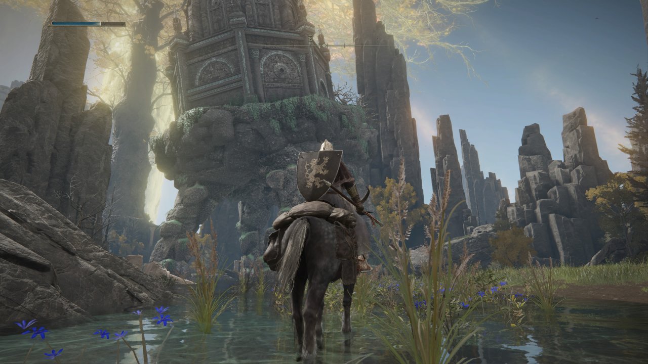 [08/04/2022] Das Element Wasser spielt in Elden Ring nur eine untergeordnete Rolle und ist oft nur eine natürliche Barriere. Hier könnte From Software zukünftig mehr draus machen.