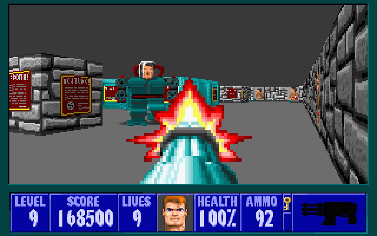 [21/04/2022] Der krönende Abschluss: BJ Blazkowicz nimmt es auch mit einer Cyborg-Version von Adolf Hitler auf. Geht dieser zu Boden, ruft er „Eva, auf Wiedersehen“.