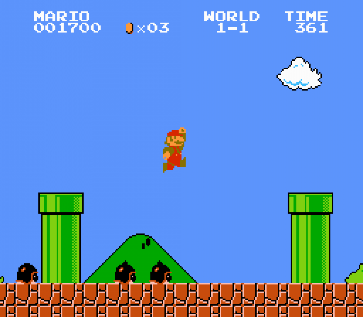 [31/05/2022] Ein hoher Wiederspielwert wird bereits in Super Mario Bros. großgeschrieben. Hat man das Spiel abgeschlossen, wird der sogenannte Hard Mode freigeschaltet. Er steigert den Schwierigkeitsgrad spürbar, indem er unter anderem alle Gegner schneller macht und Gumbas durch gepanzerte Käfer (Buzzy Beetle) ersetzt.