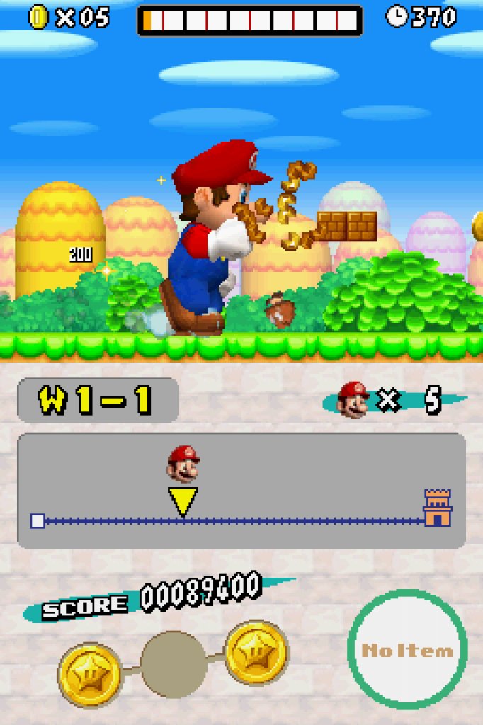 [31/05/2022] Mit New Super Mario Bros. feiert der NES-Klassiker ab Mai 2006 auf dem Nintendo DS ein fulminantes Comeback und punktet mit schicker 2,5D-Optik, coolen neuen Moves, frischem Leveldesign, Minispielen und mehr.