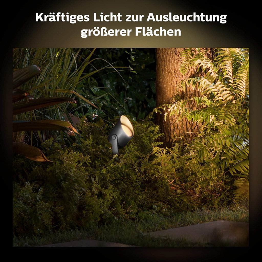 [30/05/2022] Gleich mehrere Gartenleuchten und Gartenstrahler von Philips Hue hat Amazon jetzt im Angebot.