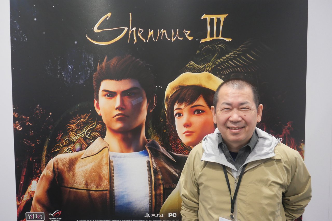 [28/06/2022] Auf der E3 2019 hatten wir Gelegenheit, Yu Suzuki persönlich zu treffen. Schon damals hoffte er, Shenmue 3 eines Tages irgendwie fortsetzen zu können.