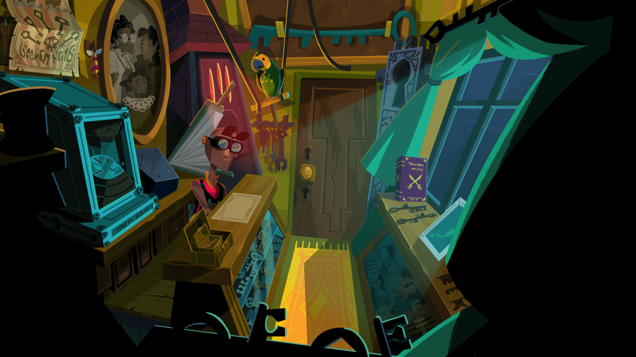[28/06/2022] Rex war Rons erste Anlaufstelle, da seine Kunst zum Denken anregt und der nächste Schritt für Monkey Island sein soll.
