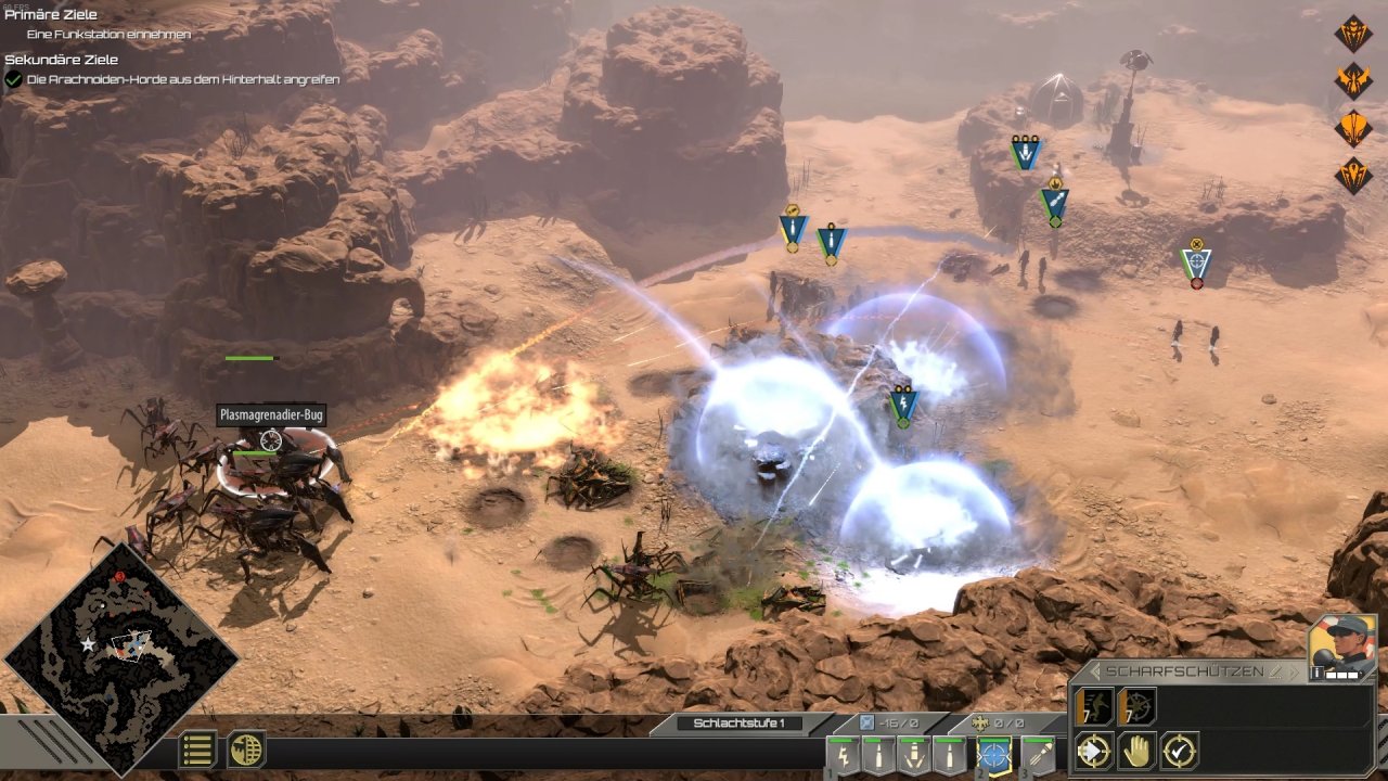 [22/06/2022] Das Spiel führt mehrere neue Bugs ein, darunter diese Plasmawerfer. Scharfschützen sind hier das beste Gegenmittel.