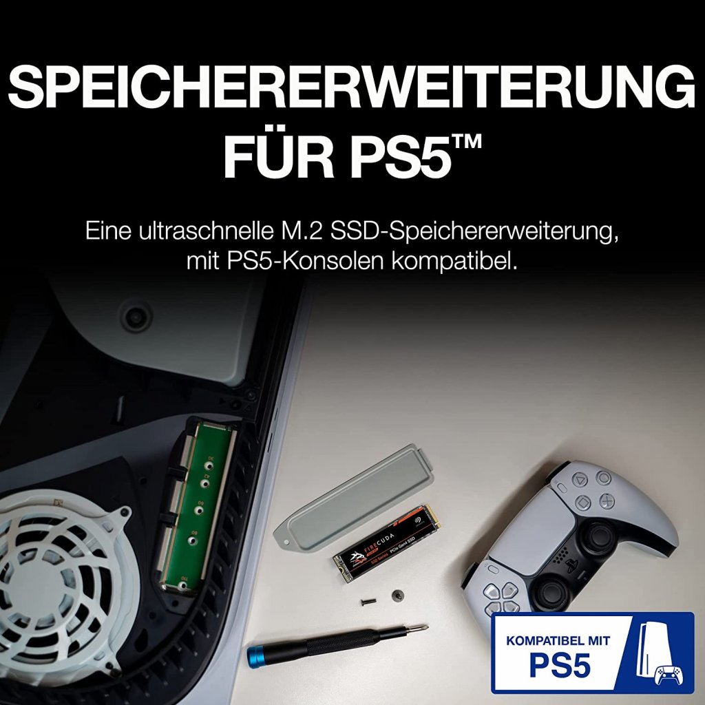 [25/07/2022] Günstig wie nie: Seagate FireCuda SSD mit 2TB, kompatibel mit der PS5.