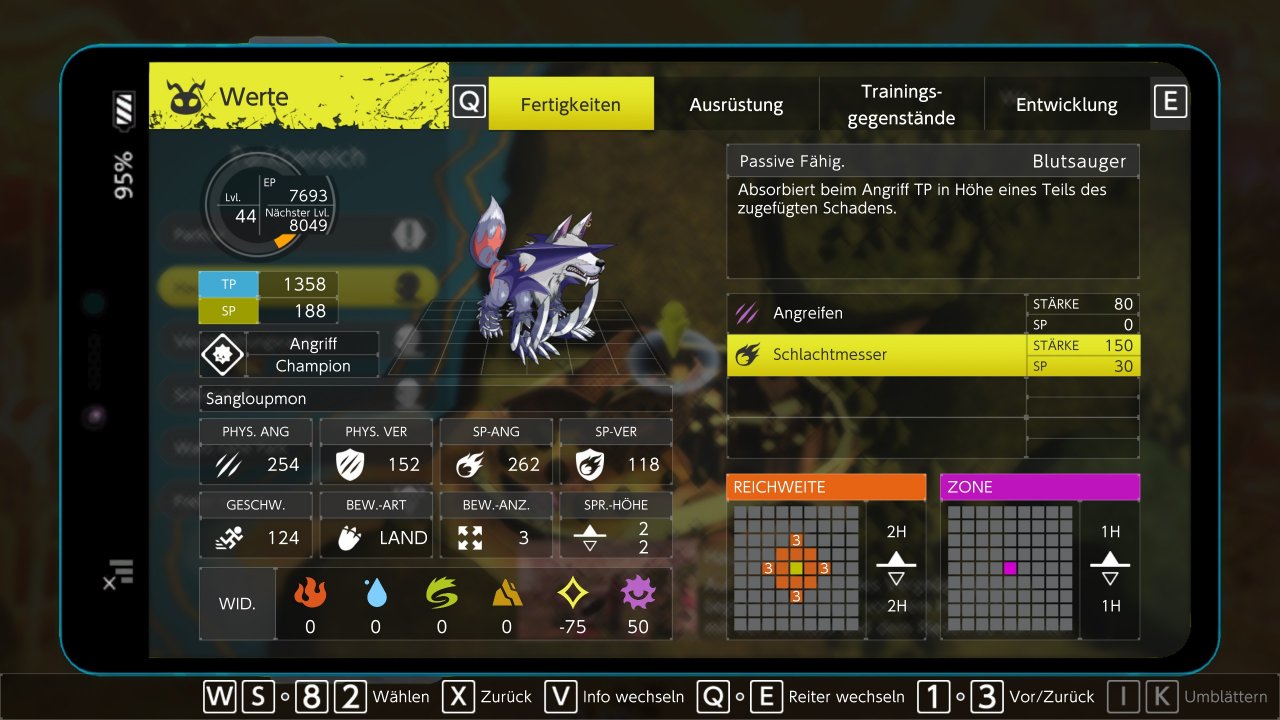 [08/08/2022] Unsere Digimon haben viele Werte, die im Kampf alle wichtig sind. Also müssen wir aufpassen, wie wir unser Team zusammenstellen!