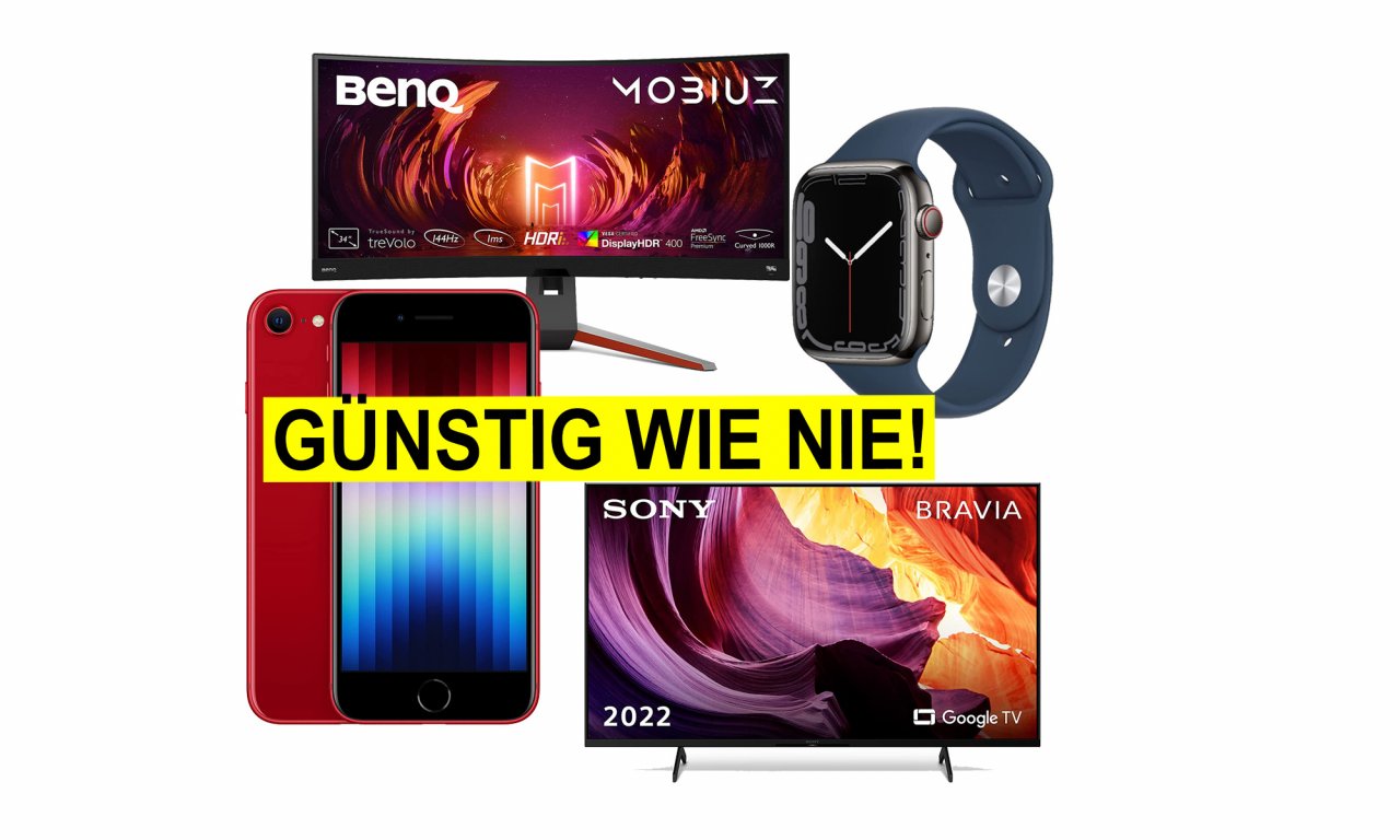 [19/08/2022] Tiefstpreis-Deals bei Amazon: Gaming-Monitor, Apple Watch, iPhone, TV, PS5/PS4-Spiele