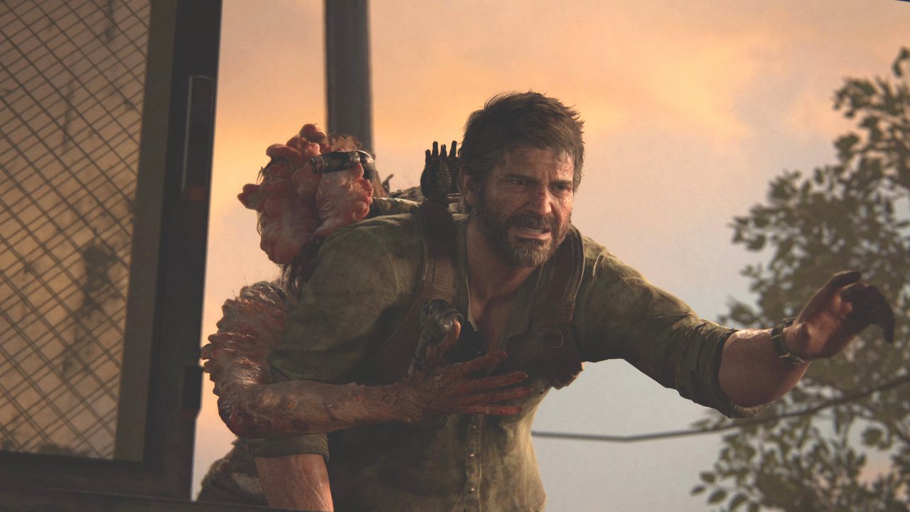 Joel im Kampf mit einem Clicker.